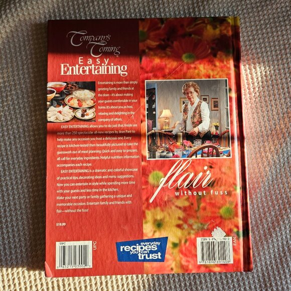 Company's Coming Easy‎ Entertaining: Flair Without Fuss - Jean Pare - Hardcover - Picture 10 of 10